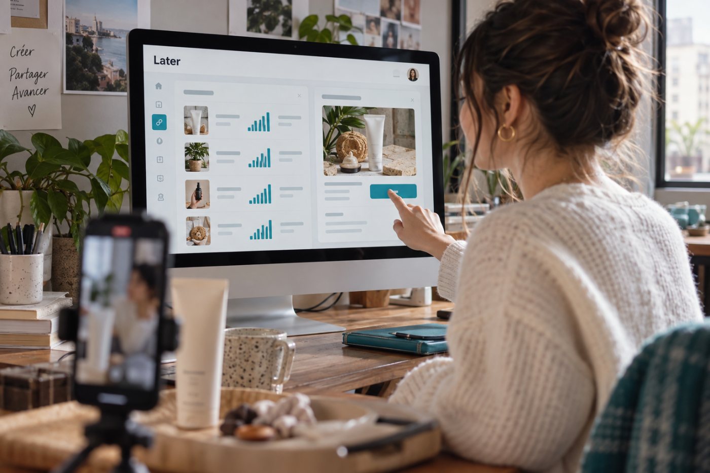 Une performance d’affiliation existante ouvre sur une nouvelle opportunité de campagne dans Later Creator.