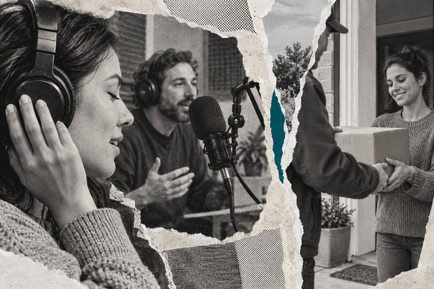 Una recomendación escuchada en un pódcast precede a una compra sin dejar una ruta de clic observable.
