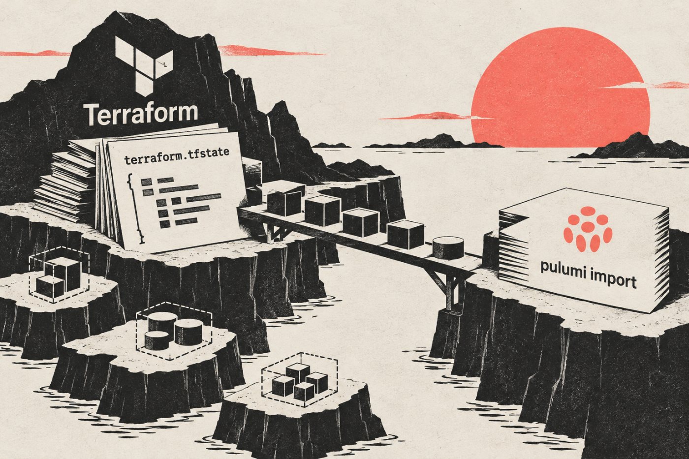 Terraform状态中的资源导入Pulumi栈时,嵌套模块资源仍需单独处理