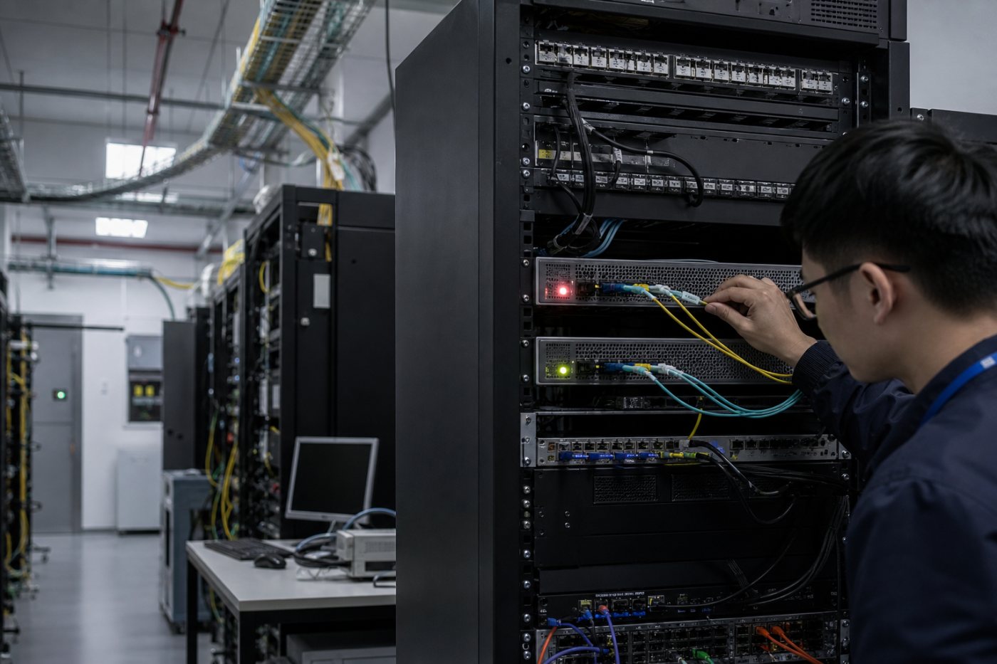 Môi trường thử nghiệm đánh giá Interconnect 1 Gbps bên cạnh một đường mạng dự phòng độc lập.