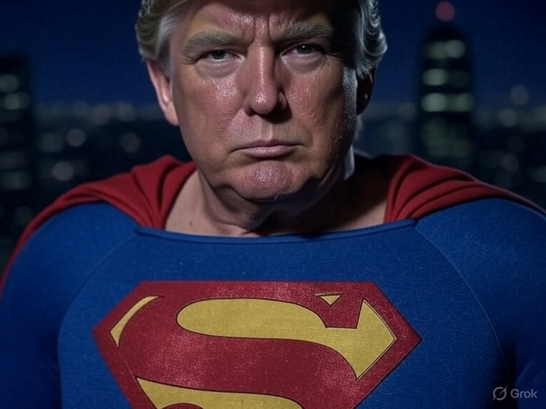 White House Posts AI-Generated Image of Donald Trump as Superman, Sparking Controversy