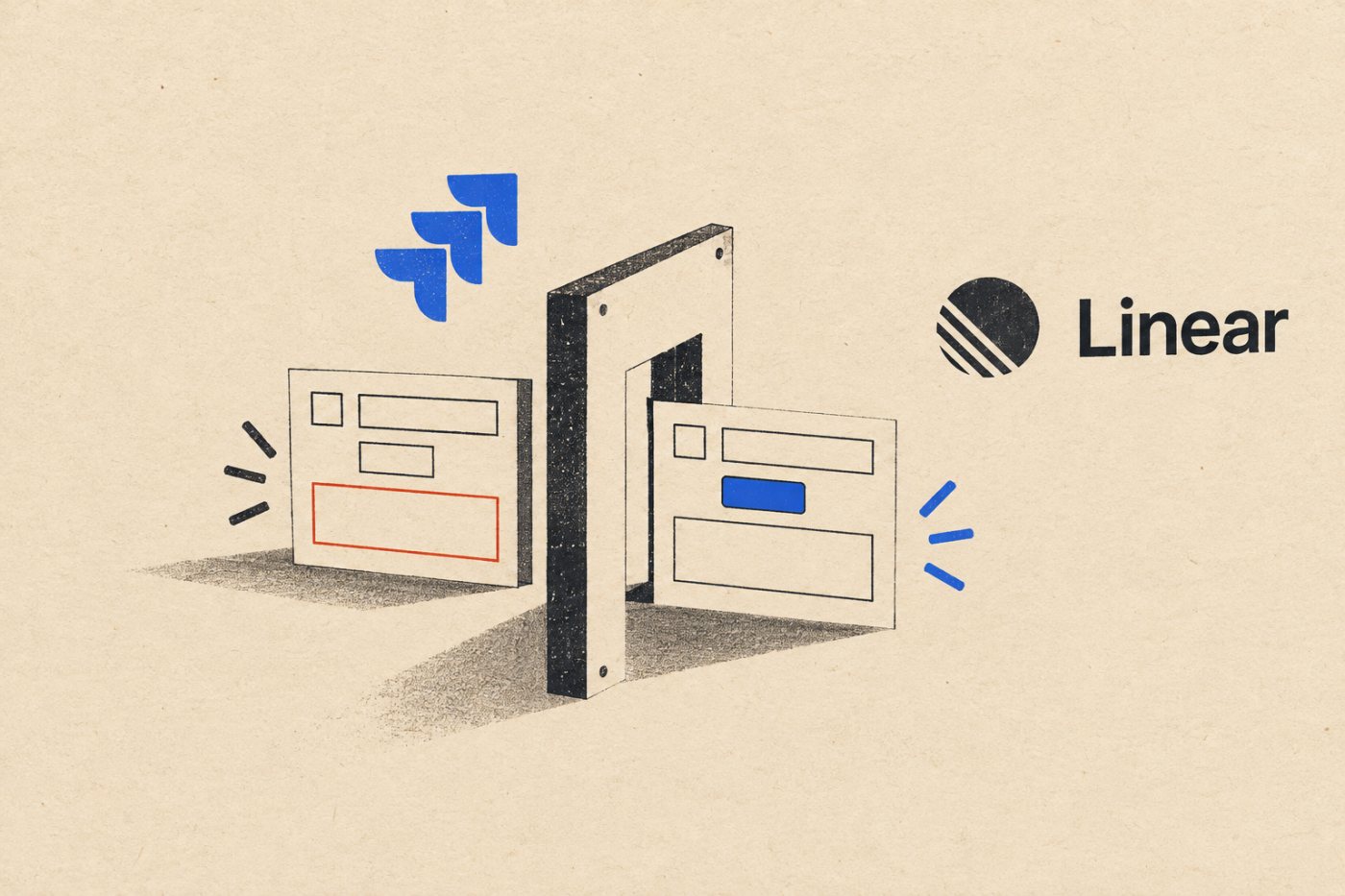 При пренос од Jira во Linear, компонентата се претвора во ознака, а задолжително поле може да запре задача.