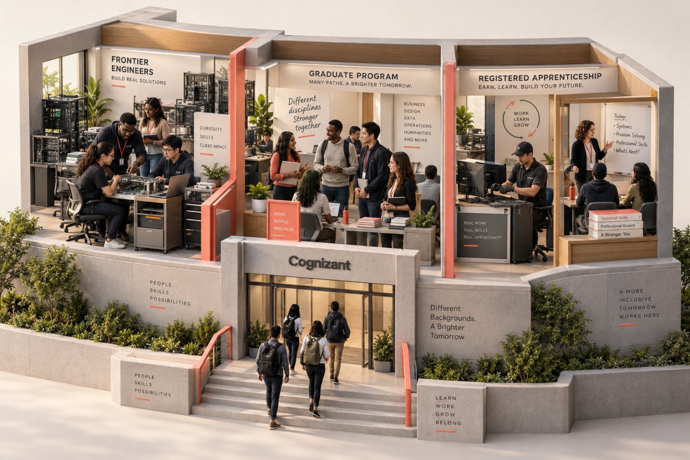 US graduates entering Cognizant through technical, general graduate and apprenticeship pathways