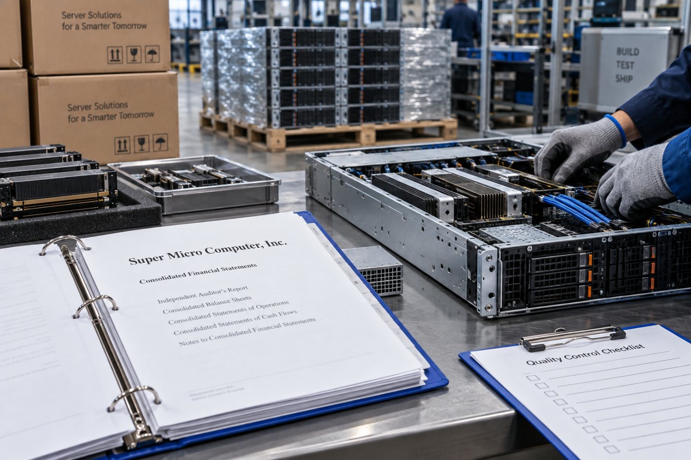 SMCI-Jahreszahlen stellen 2,230 Milliarden Dollar Gewinn einem operativen Mittelabfluss von 6,810 Milliarden Dollar gegenüber.