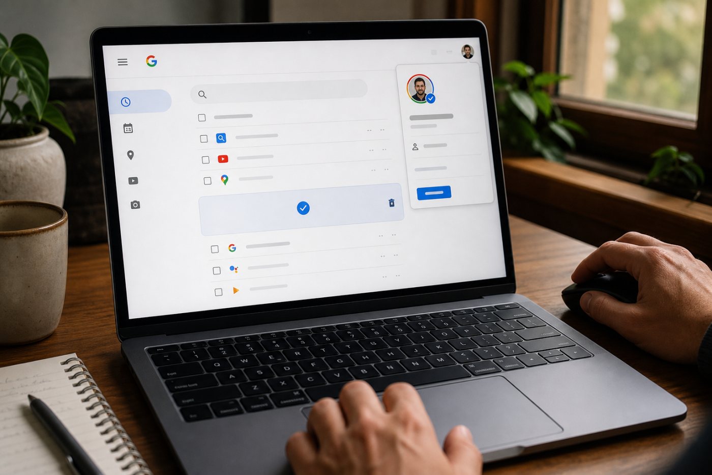 Eliminación de un periodo concreto de Mi Actividad en la cuenta de Google correcta