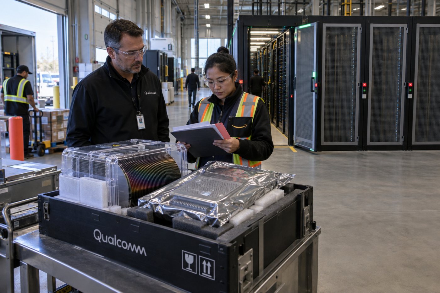 योग्य खरीद पूरी होने पर Amazon के लिए चरणों में उपलब्ध होते Qualcomm शेयर