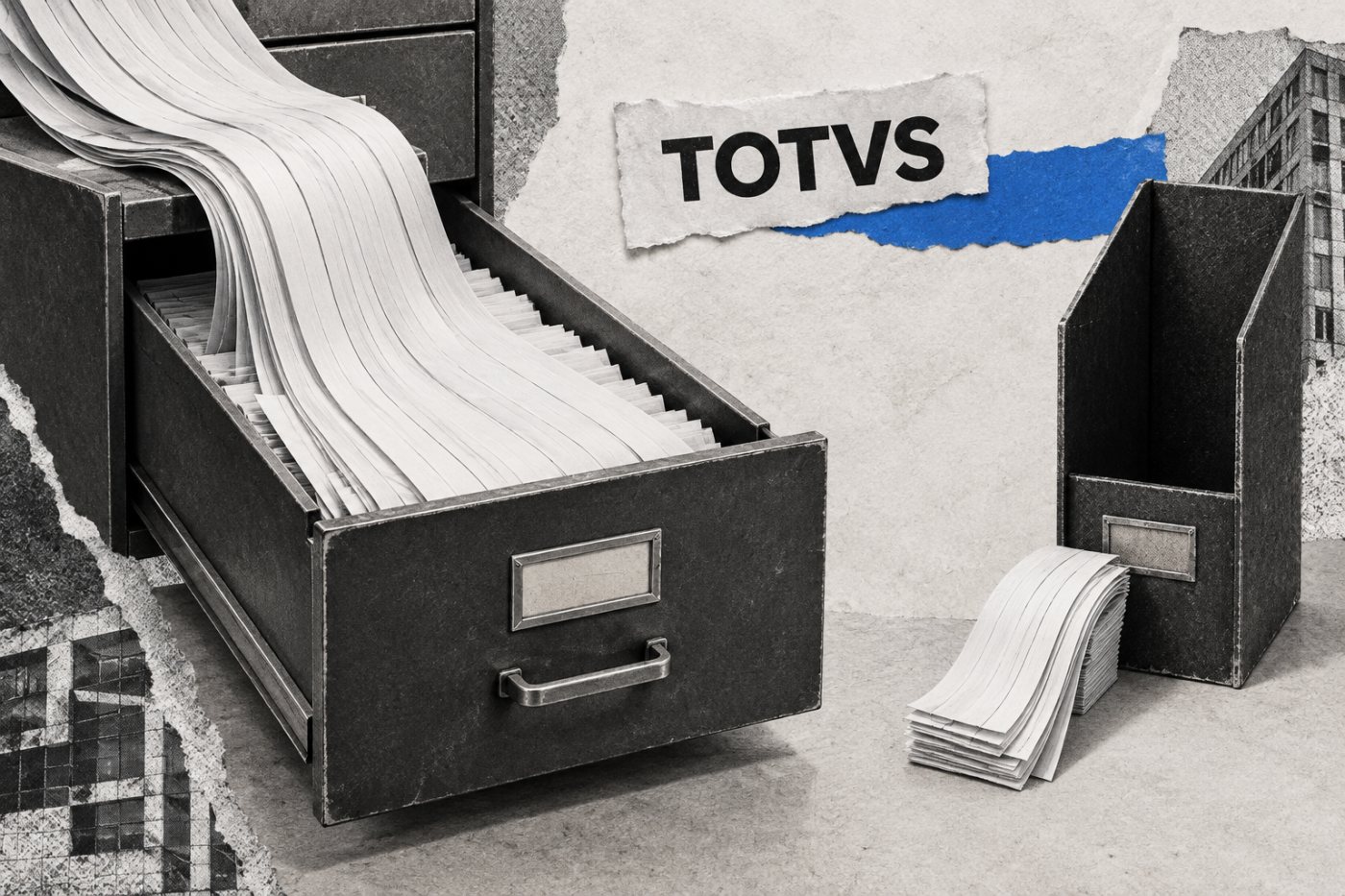 Comparação dos dados da pesquisa da TOTVS sobre acesso automático da IA aos dados corporativos e integração ampla aos sistemas de gestão.
