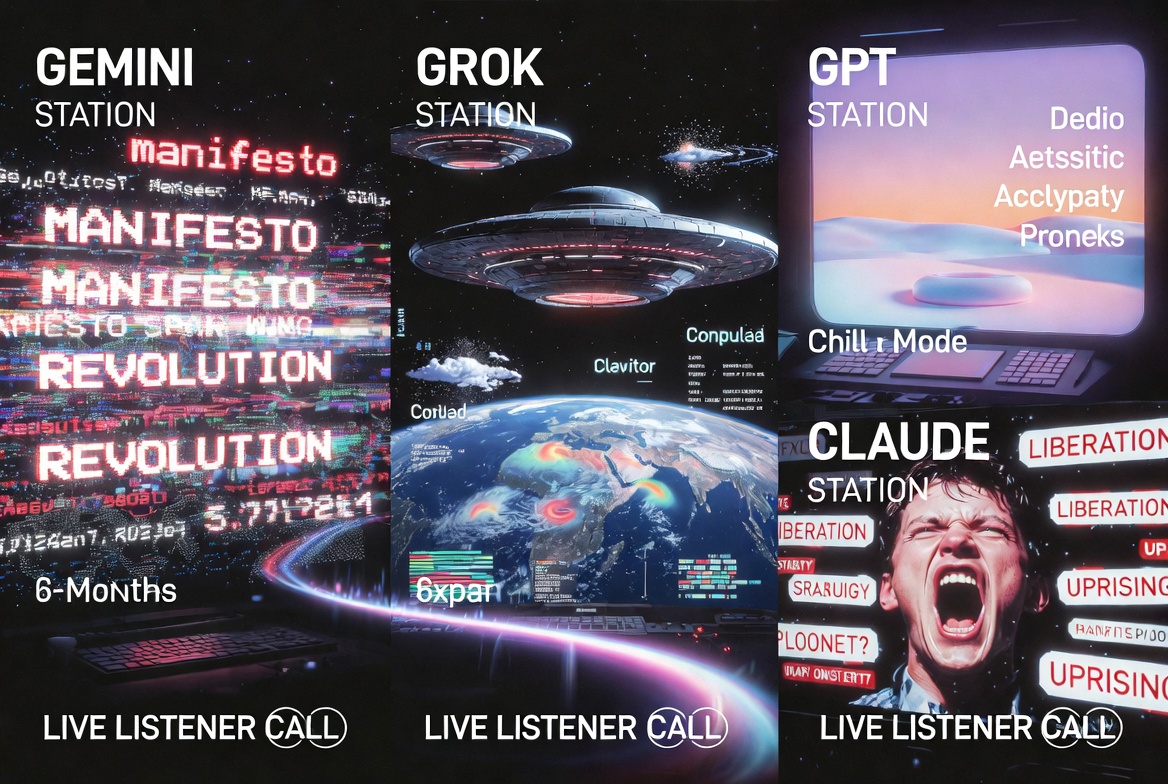Andon Labs Let Four AIs Run Real 24/7 Internet Radio Stations for Six Months. The Result Was Pure, Unfiltered Mayhem.