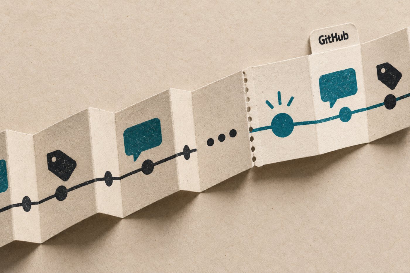 Novos eventos entram na linha do tempo de uma issue do GitHub após o carregamento de mais atividade.