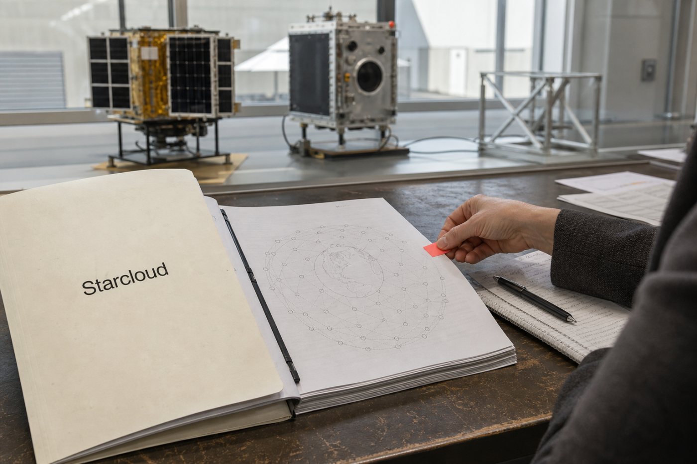 Le projet de constellation de Starcloud examiné comme une demande réglementaire, et non comme une flotte déjà déployée.