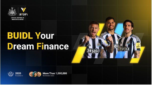 BUIDL, Not a Typo — BYDFi Shares the Story Behind Its Slogan at St. James’ Park