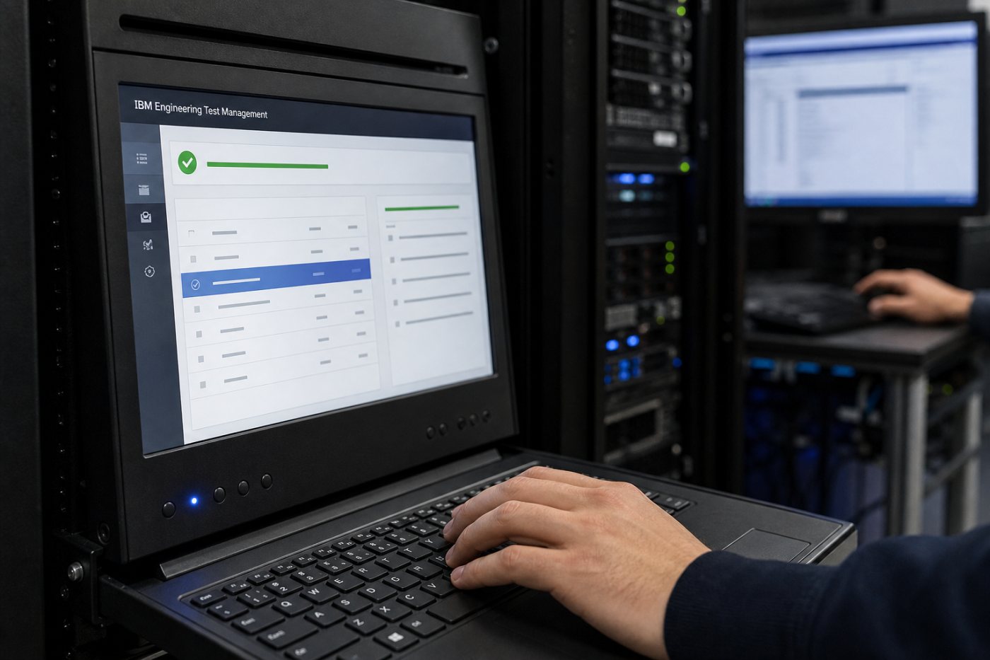 Validação confirma o Liberty corrigido e o funcionamento normal das operações essenciais do Test Management.