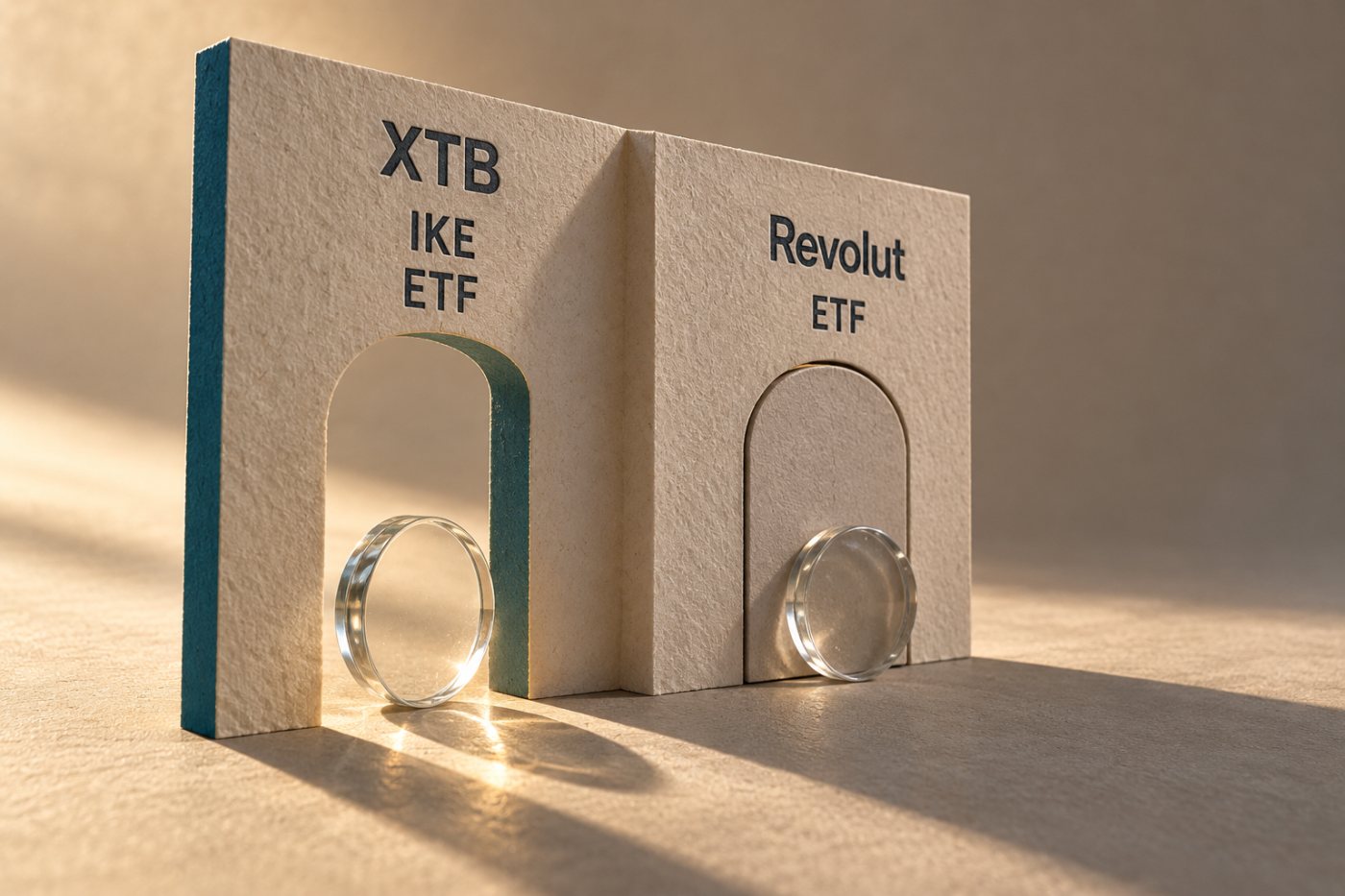 XTB udostępnia rachunek IKE do inwestowania w ETF-y, a oferta Revoluta nie obejmuje IKE.