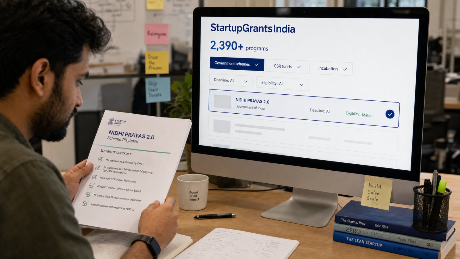 सरकार से स्टार्टअप फंडिंग: Startup Grants India पर 2,390+ योजनाएं