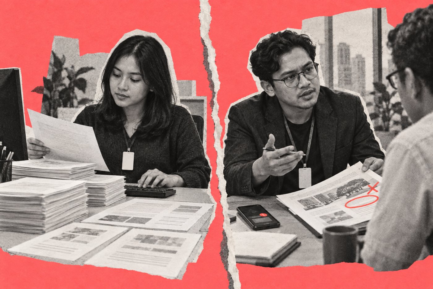Dua pekerja dengan jabatan sama menjalankan aktivitas berbeda sehingga menghadapi paparan AI yang berbeda.
