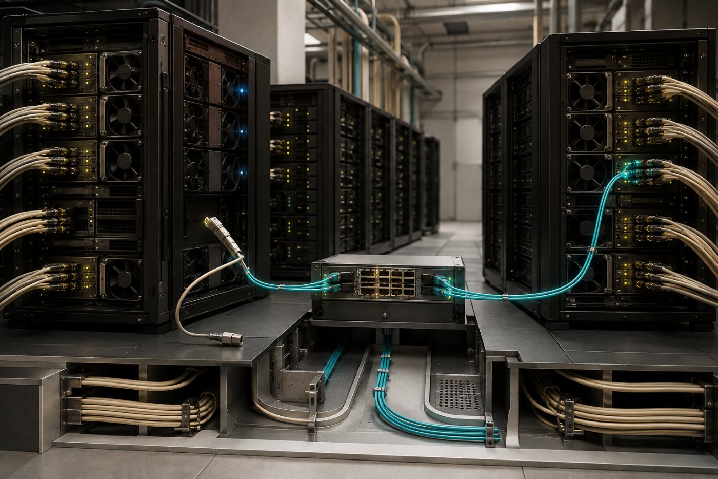 Cụm GPU tiếp tục hoạt động sau khi kết nối lỗi được chuyển sang một tuyến quang khác.