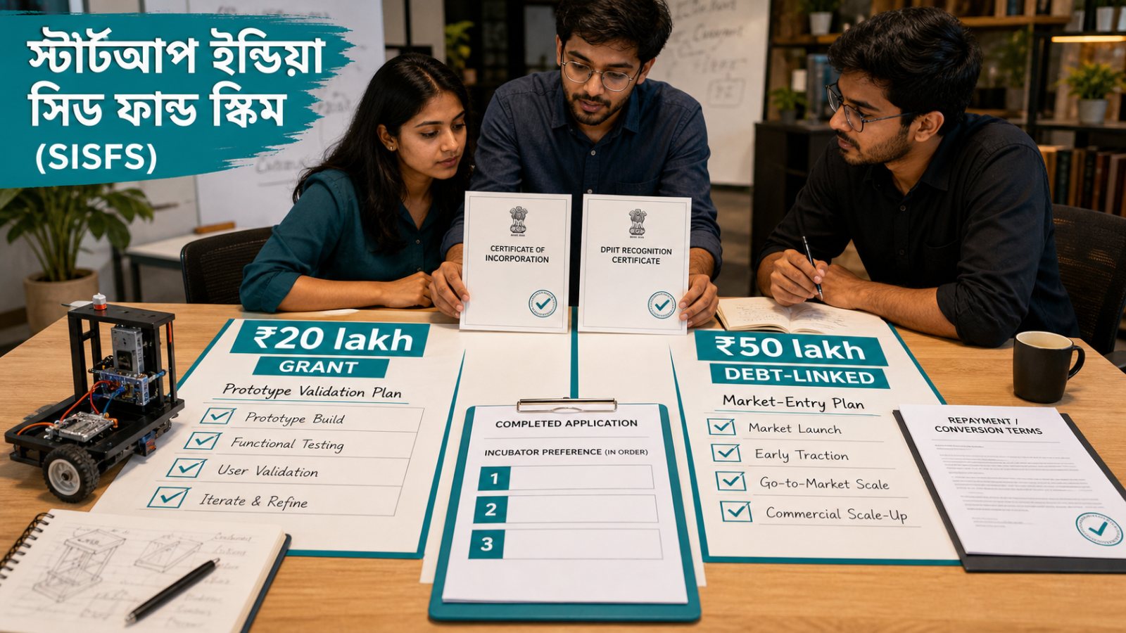 Startup India Seed Fund: ₹২০ লাখ grant আর ₹৫০ লাখ ঋণের পার্থক্য