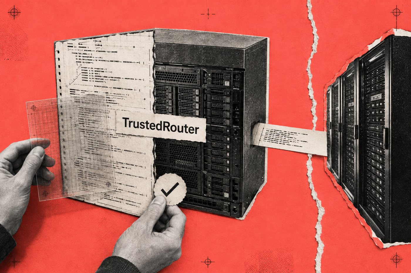La verificación de TrustedRouter cubre el gateway, mientras el proveedor final conserva una frontera separada