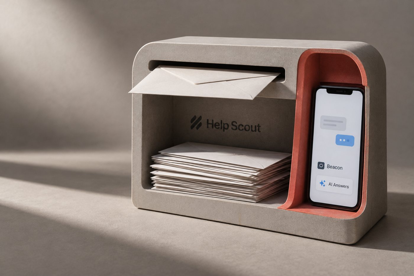Кај Help Scout, е-поштата и разговорите преку Beacon имаат различна улога во употребата на AI Answers.