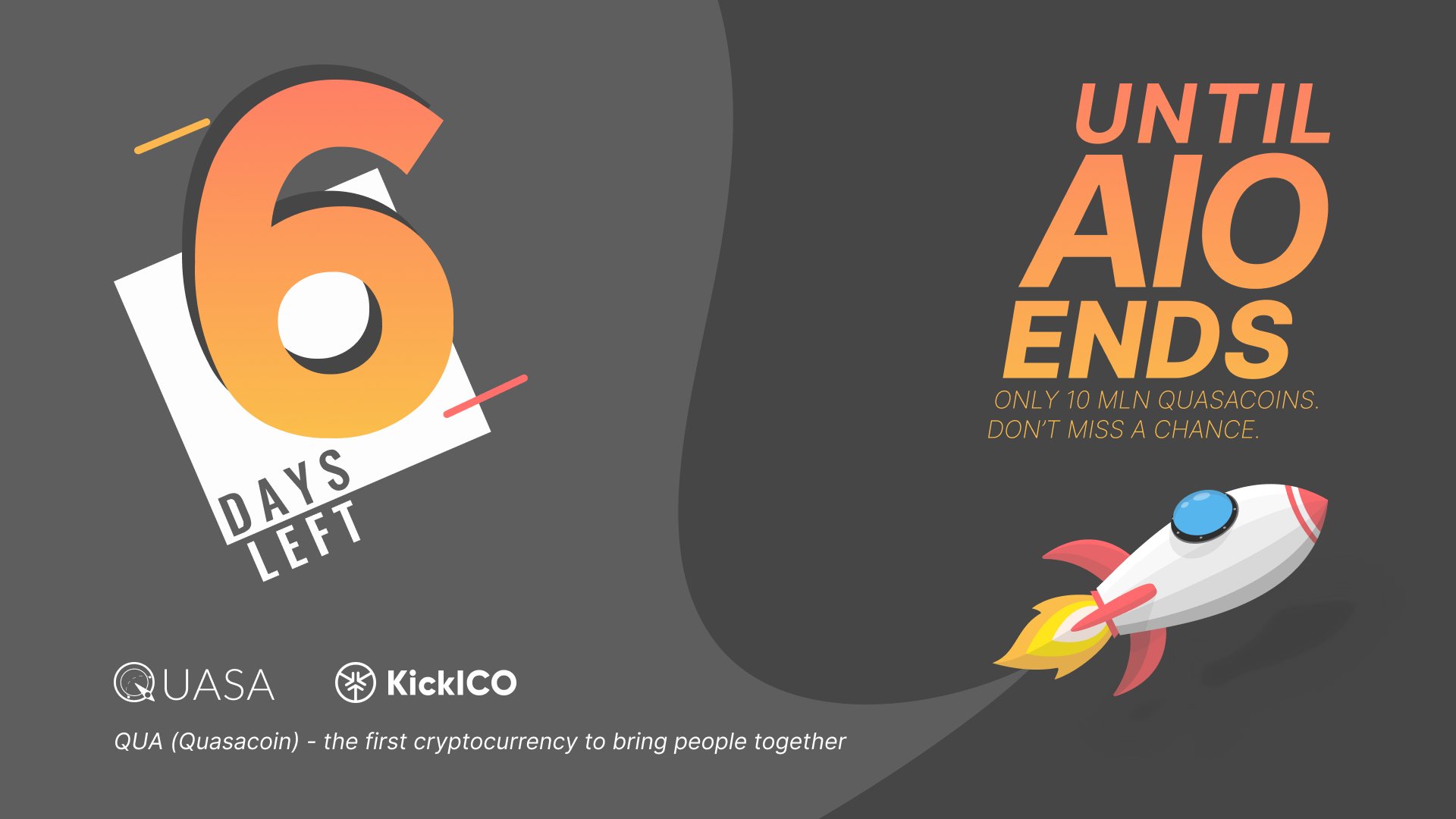 QUASA AIO crowdfunding campaign ends in 6 days!