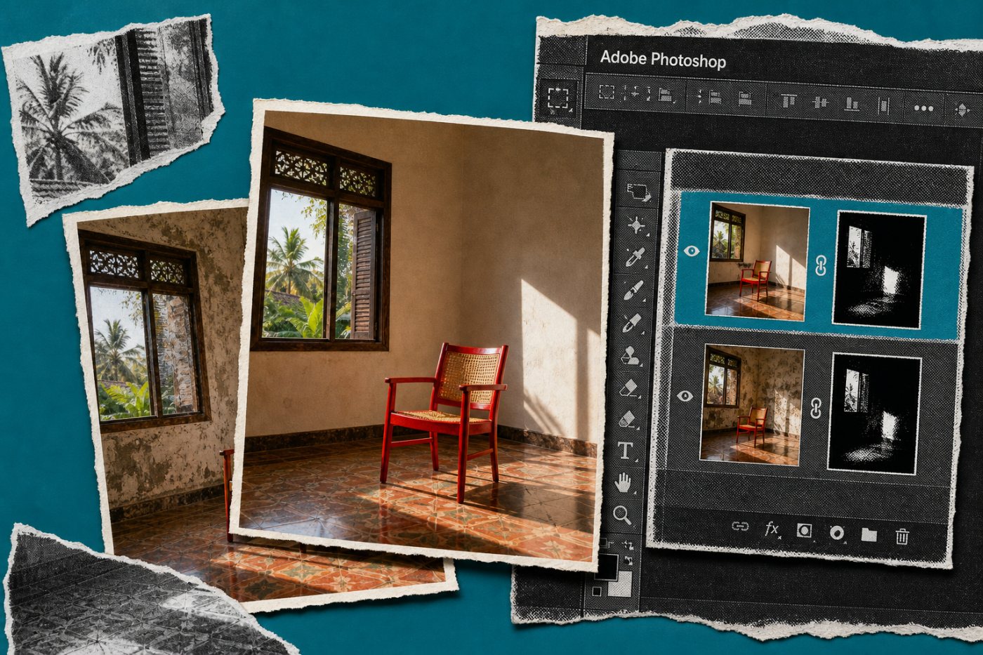Hasil Prompt to Edit tersimpan sebagai generative layer yang masih dapat diatur dengan mask dan opacity.