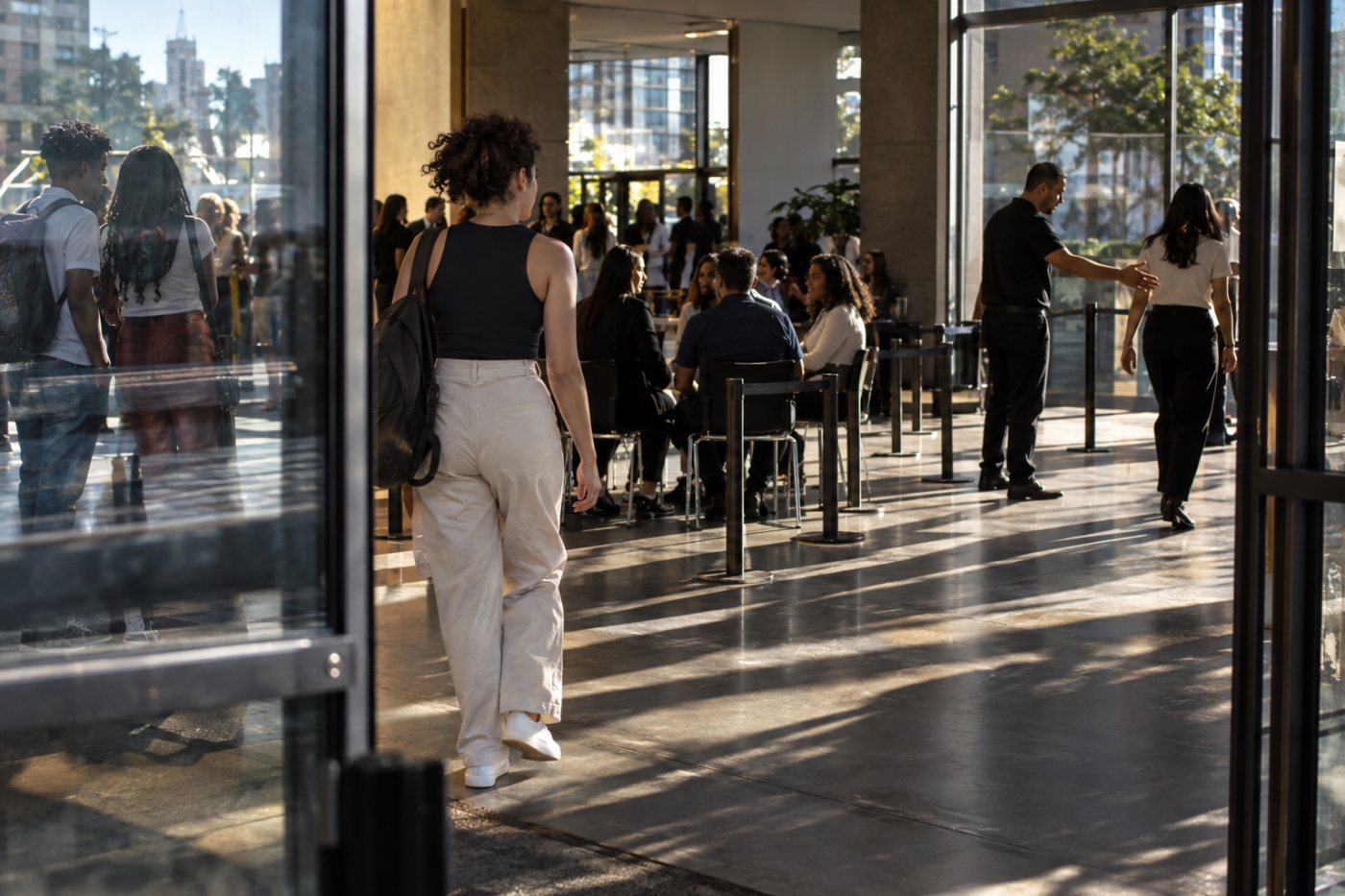 Um processo seletivo transforma tempo liberado na avaliação de candidatos, sem esconder perfis reavaliados.