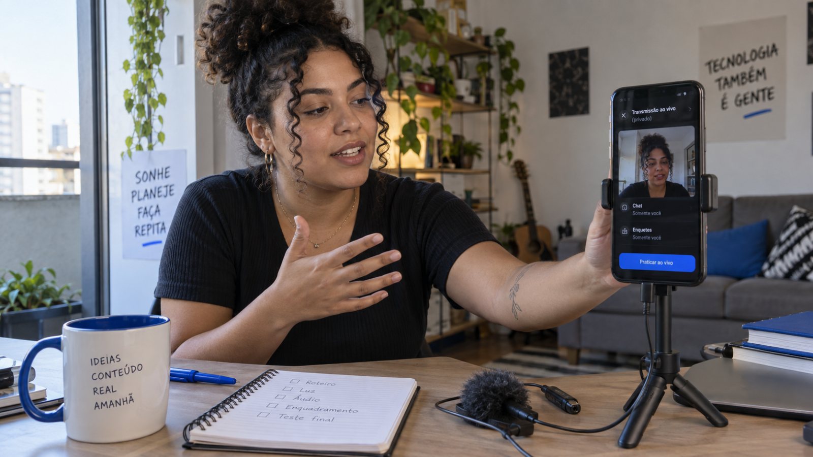 Live Practice Mode ensaia a live em privado — confira antes de abrir o chat