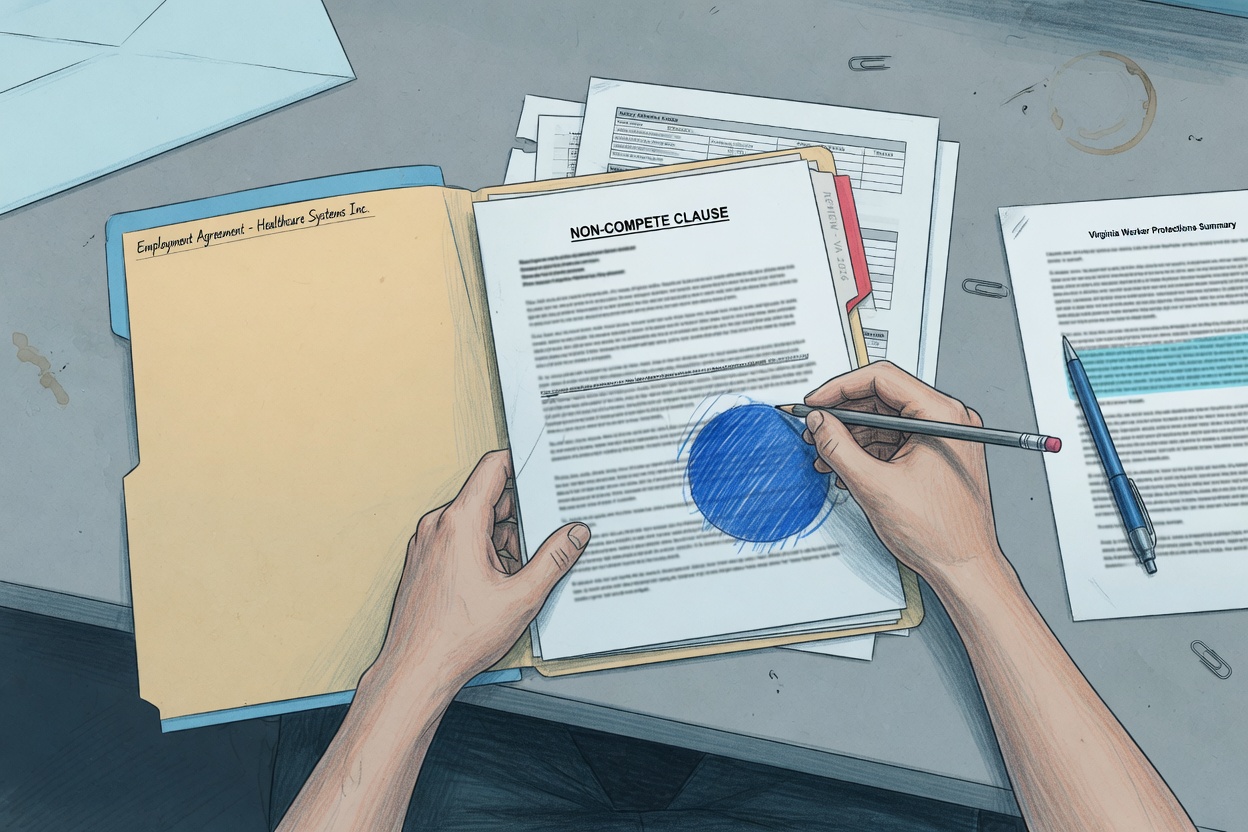 Reviewing employment contracts for non-compete compliance in Virginia