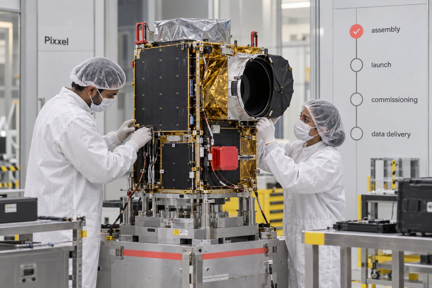 ২০২৭ সালের লক্ষ্য সামনে রেখে Pixxel Honeybee satellite-এর payload integration