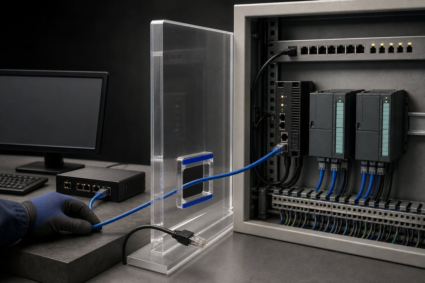Un equipo de tecnología operativa verifica la ruta autorizada hacia PLC Siemens S7 y aísla un acceso remoto expuesto en el perímetro.