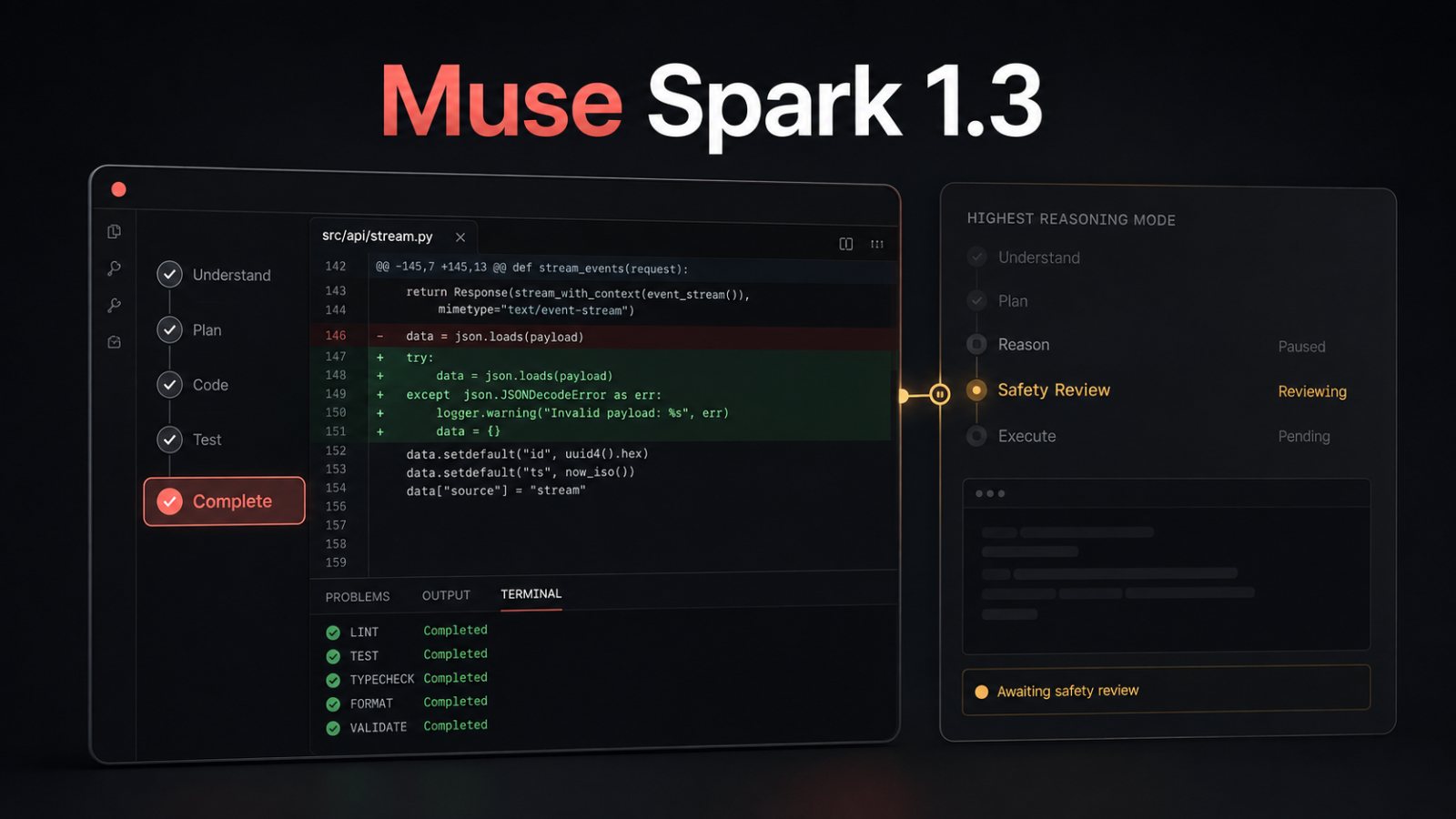 Muse Spark 1.3 startet ohne Max Reasoning – die besten Werte kommen später