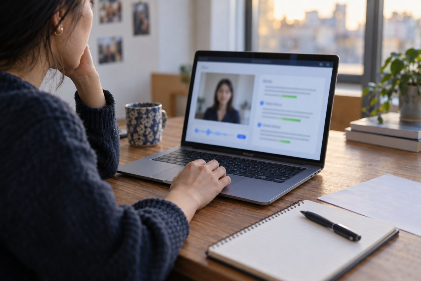 Eightfold AI Interviewer turns a short sample screening conversation into personalized practice feedback without a résumé or job application.