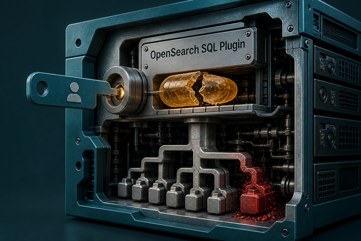 읽기 권한의 인증 세션이 조작된 SQL cursor를 제출한 뒤 OpenSearch 서버에서 예상하지 않은 프로세스가 실행되는 흐름