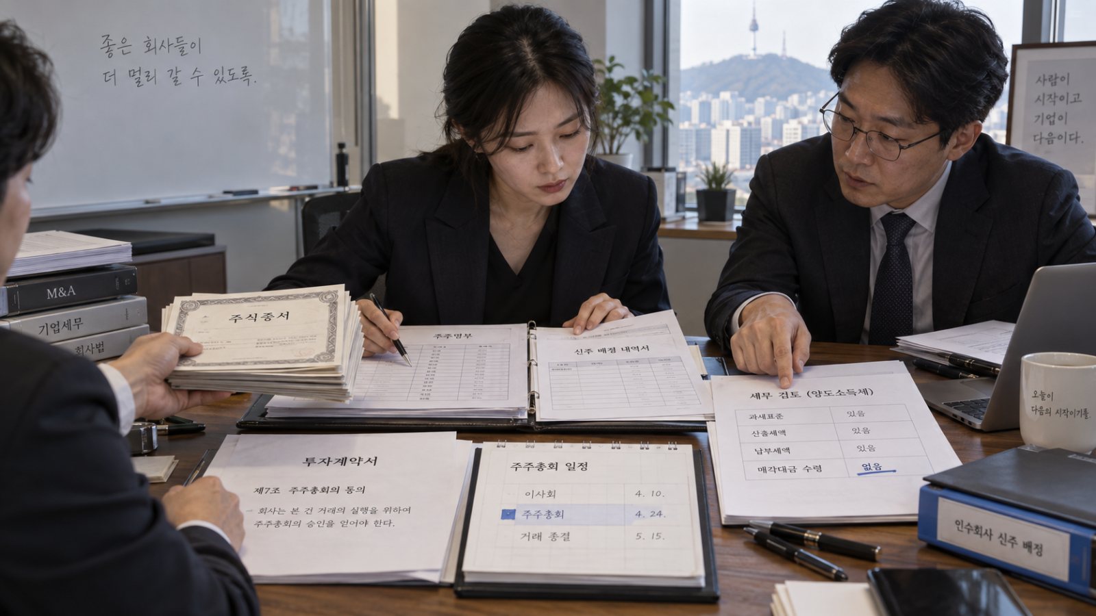 전액 주식교환 M&A, 현금이 없어도 세금은 먼저 올 수 있다