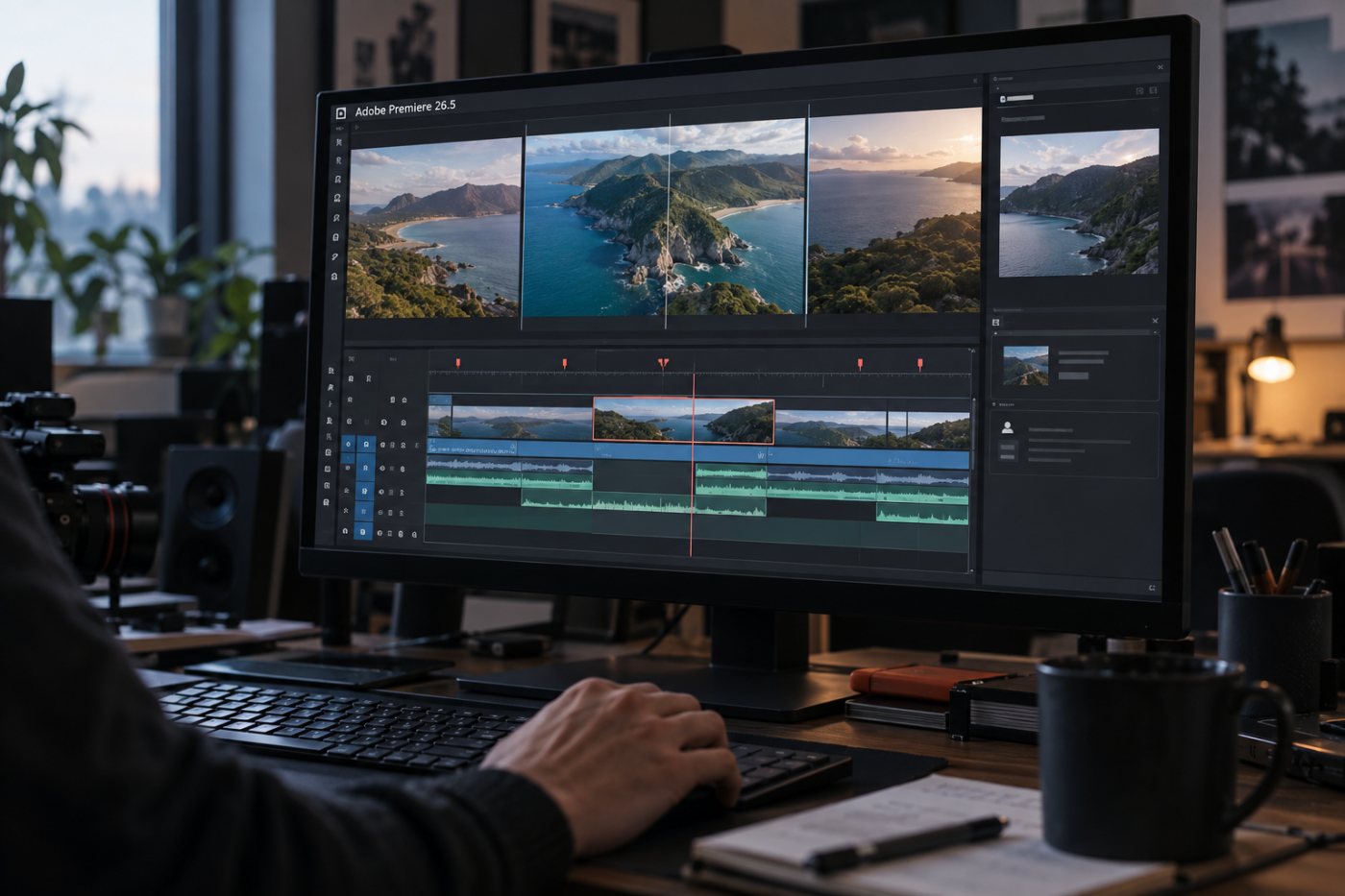 Des médias générés sont contrôlés pour leur cohérence, leur synchronisation et leurs conditions d’usage avant export.