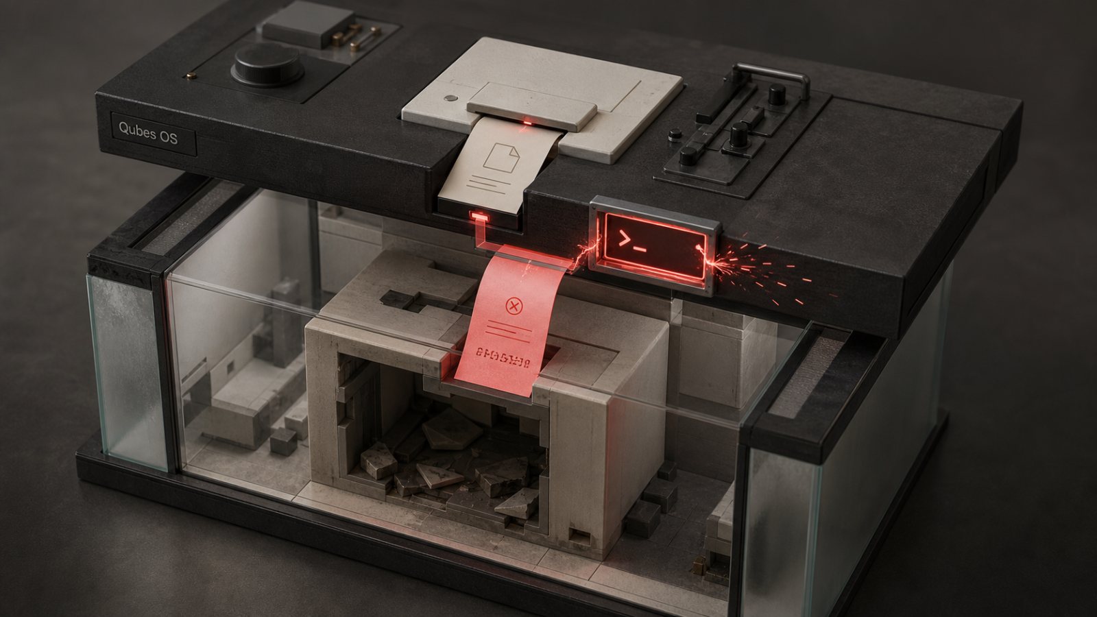 Qubes OS کی isolation ٹوٹی؛ ایک فائل نام dom0 کا اختیار دے سکتا ہے