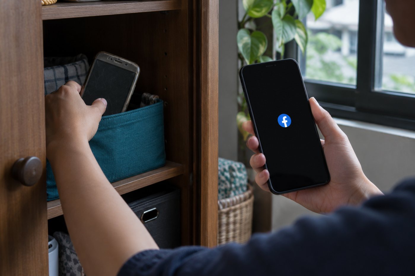 Inihihiwalay ang lumang telepono matapos repasuhin ang mga device na naka-log in sa Facebook.