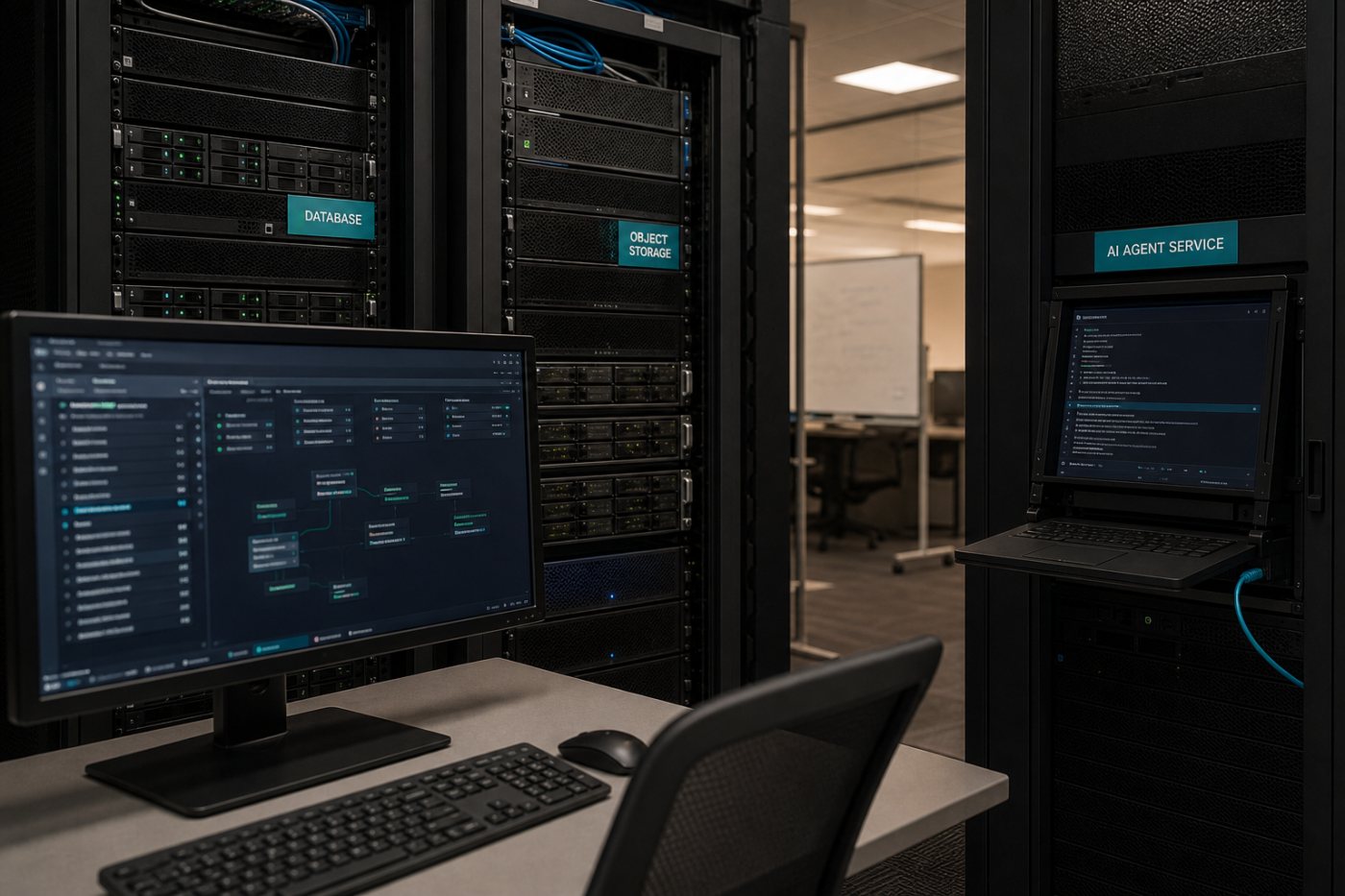 موجودہ databases اور object storage کو نقل کیے بغیر federated query سے governed data product تیار کرنے کا coexistence flow