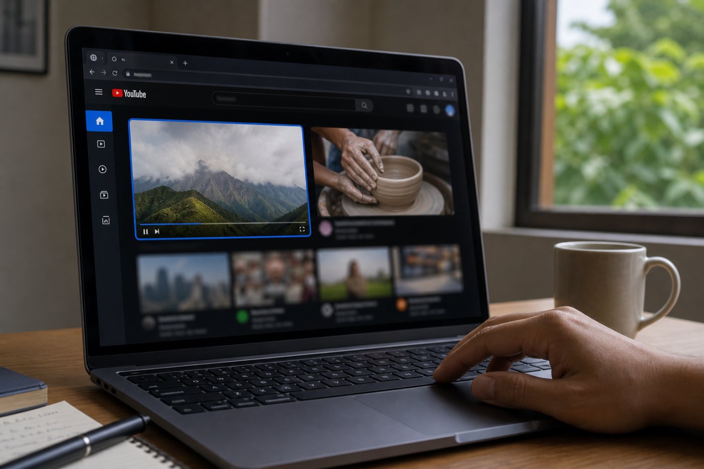 Pemutaran video YouTube dari frame pertama tercatat sebagai view publik, sedangkan thumbnail tanpa pemutaran tetap menjadi impression.