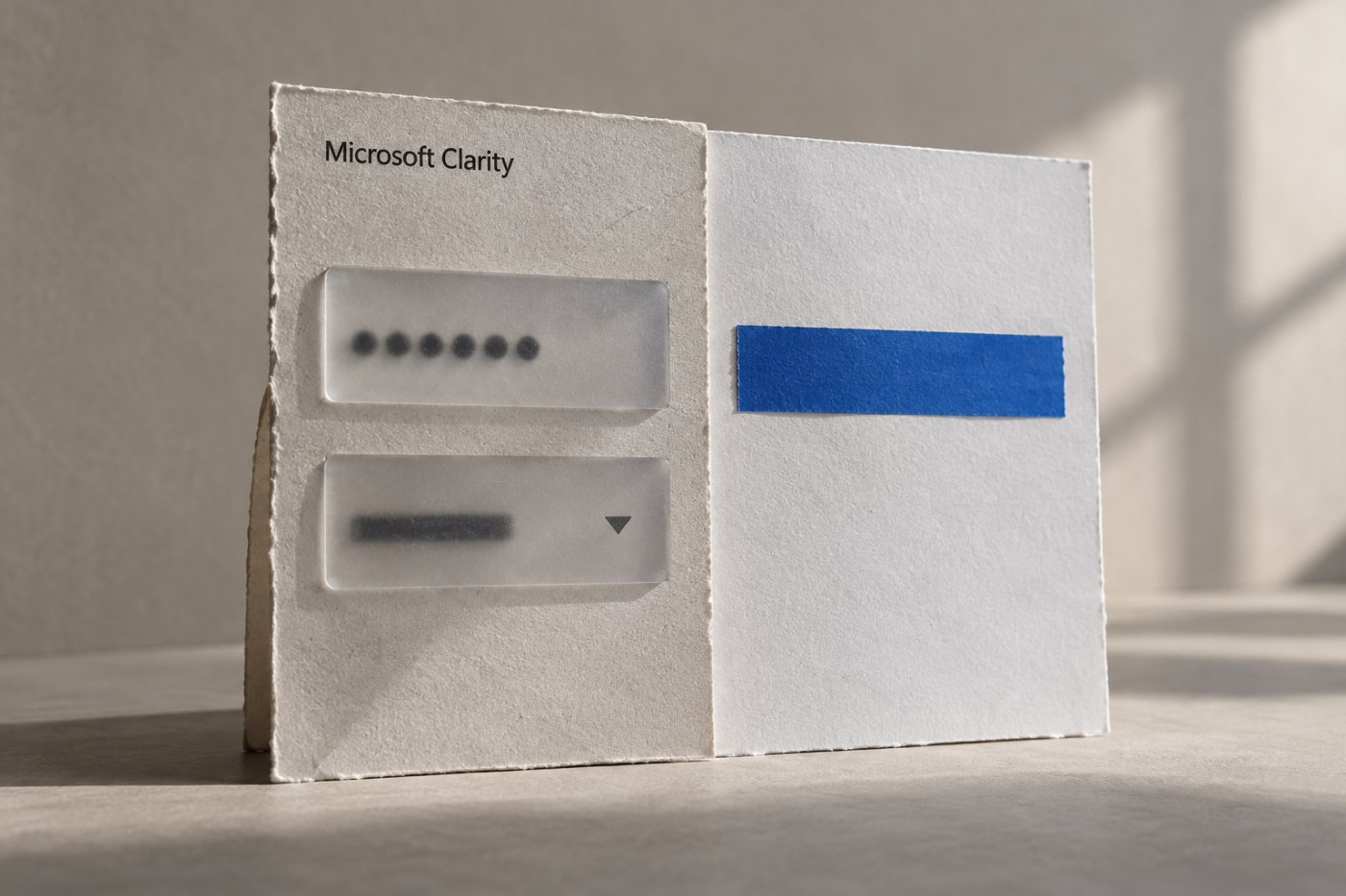 Microsoft Clarity में फ़ॉर्म की छिपी सामग्री और अलग से मास्क किए जाने वाले पृष्ठ पाठ का अंतर।