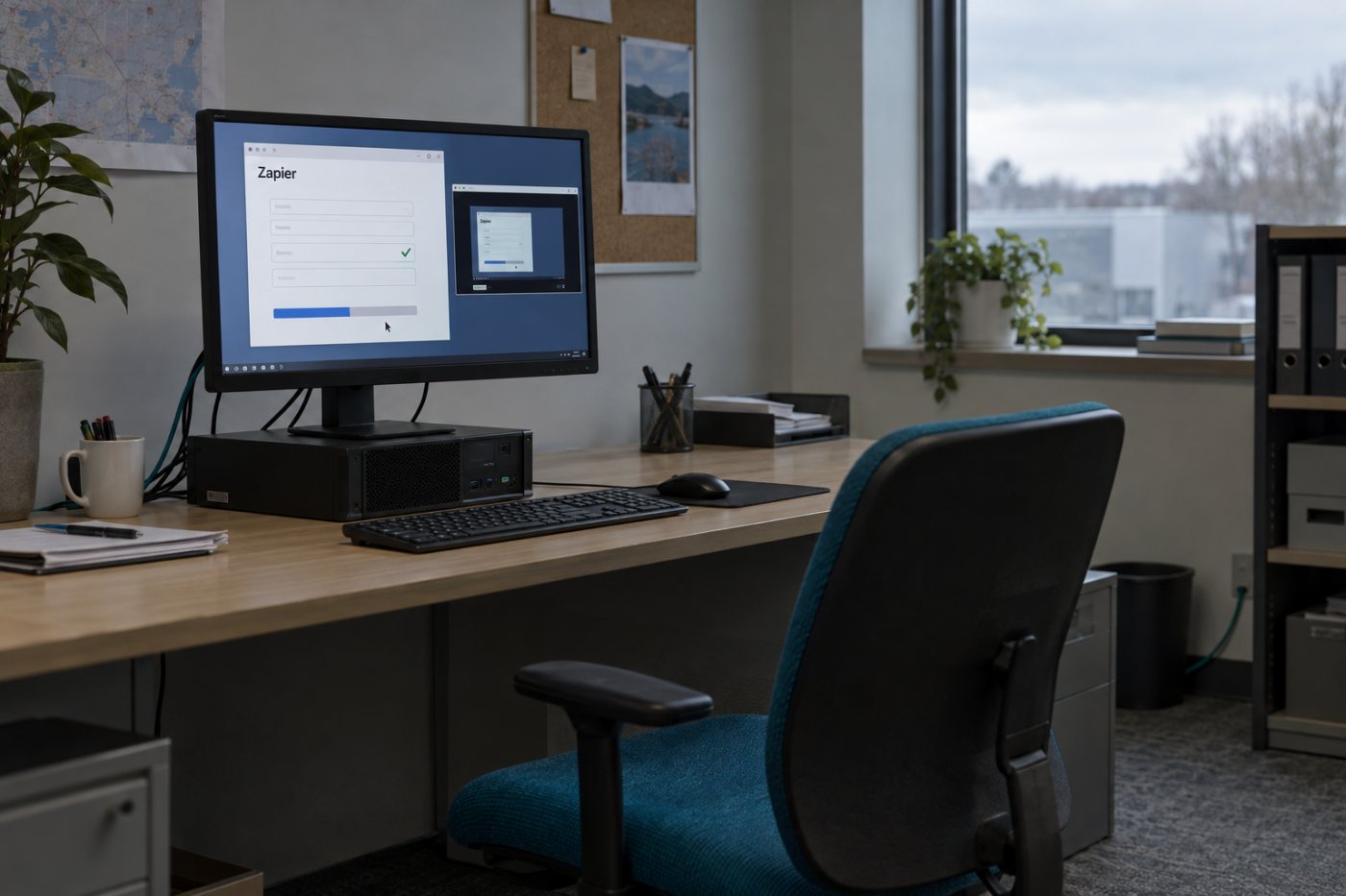 Power Automate voert een desktopproces zonder aanwezige gebruiker uit; de benodigde robotcapaciteit bepaalt de licentie.