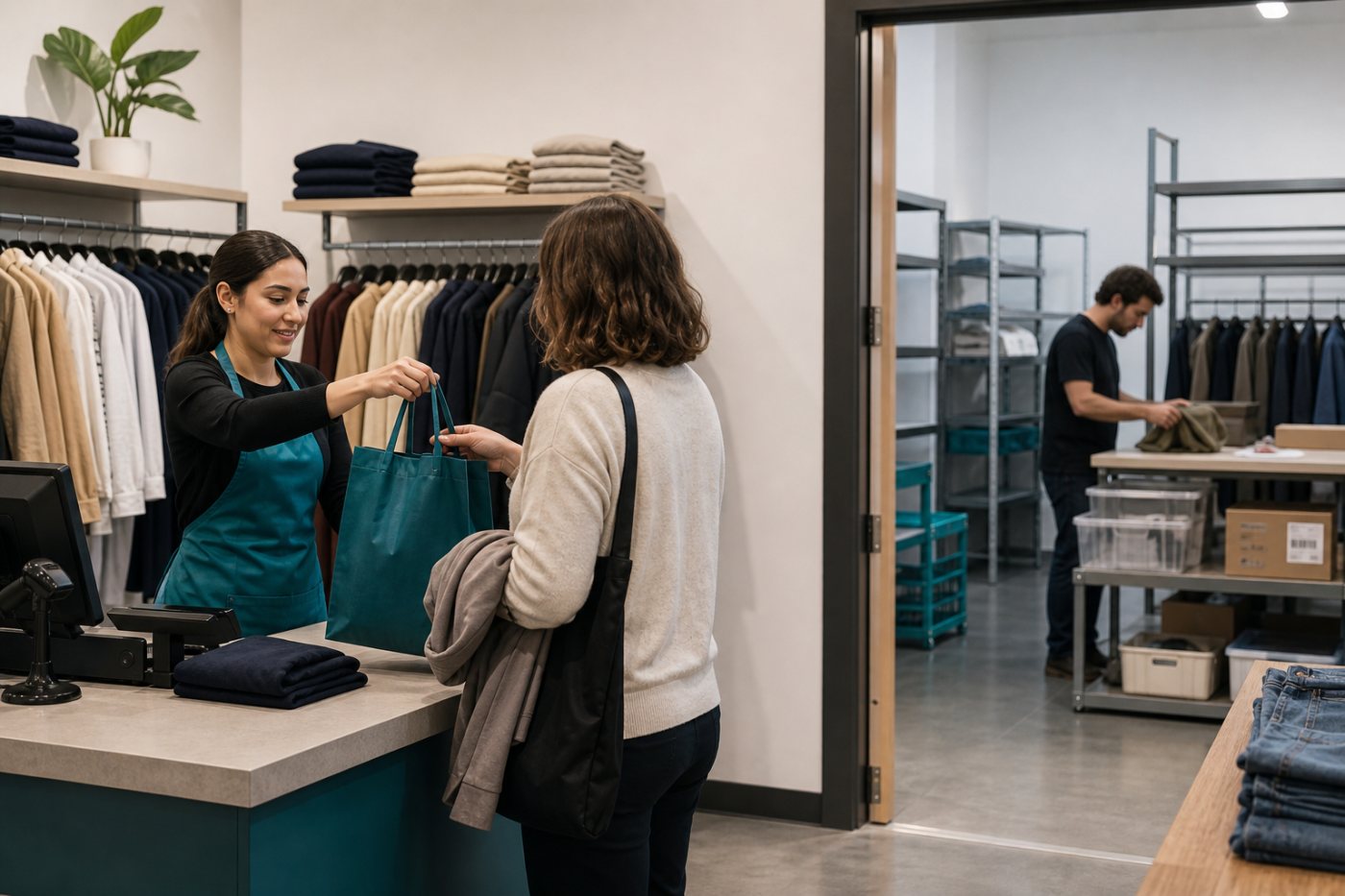 Un comercio conectado registra compras completadas tras recomendaciones de talla y menos prendas en el proceso de devolución.