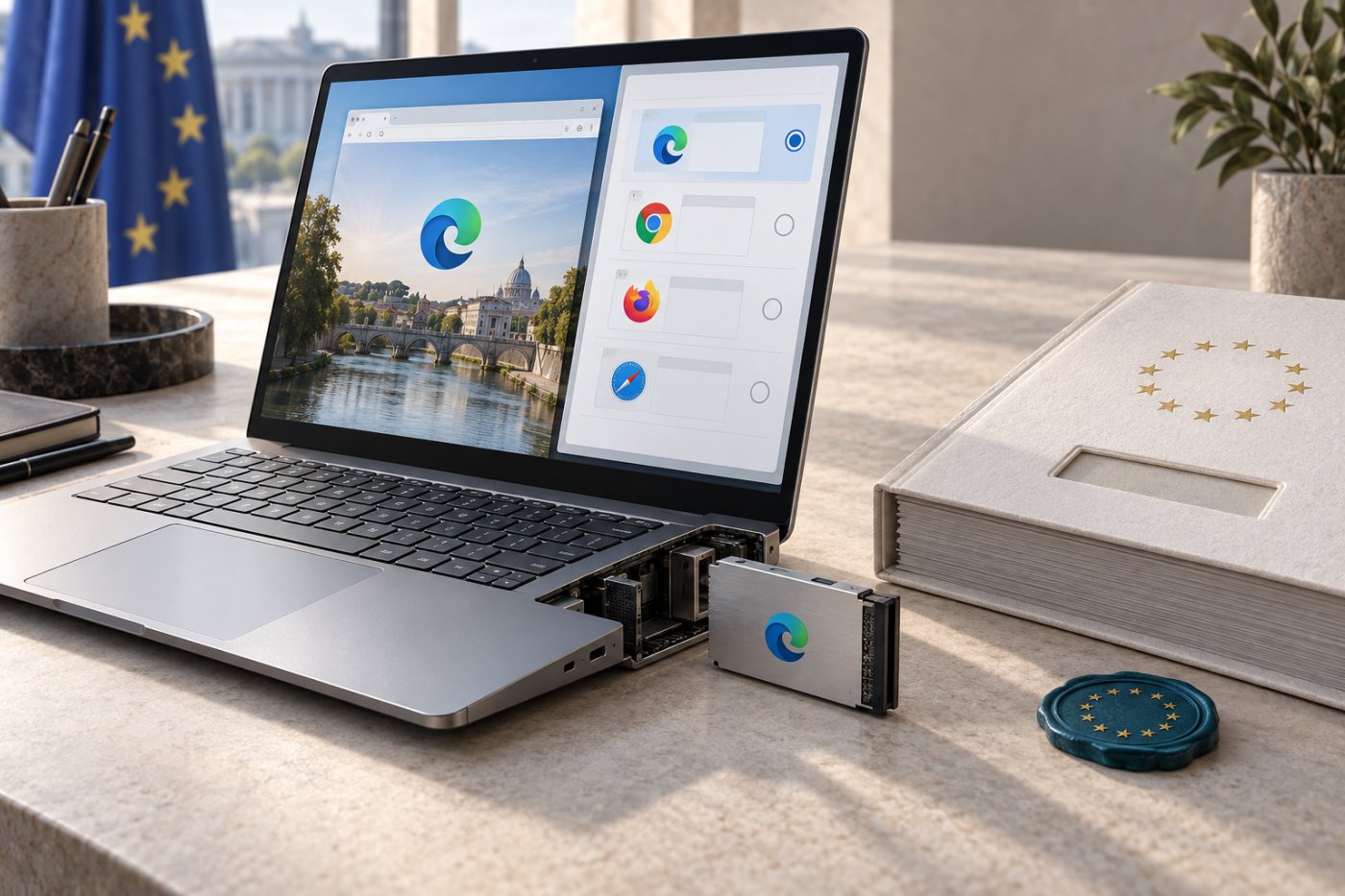Browserwahl in Windows bleibt möglich, während Edge keine eigene DMA-Benennung erhält