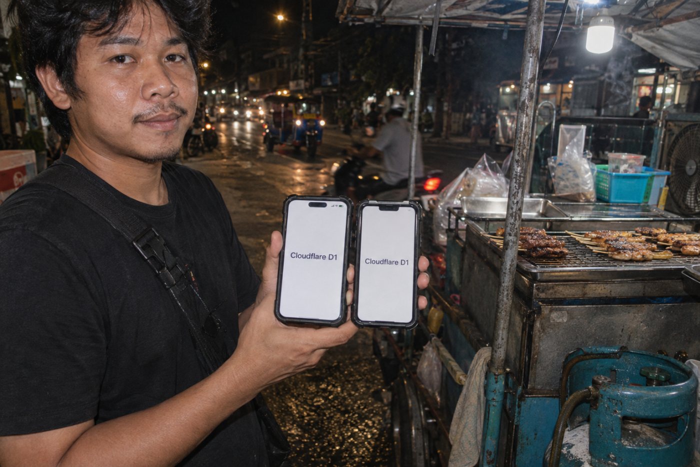 D1 กระจายสำเนาสำหรับอ่านผ่าน Sessions API ส่วน Turso รองรับสำเนาในเครื่องที่ซิงก์กับฐานข้อมูล