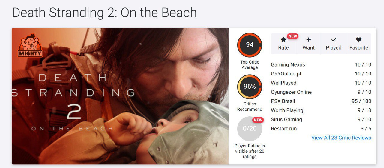 Death Stranding 2: A 94-Point Masterpiece — Kojima Turns Delivery into a Cultural Phenomenon