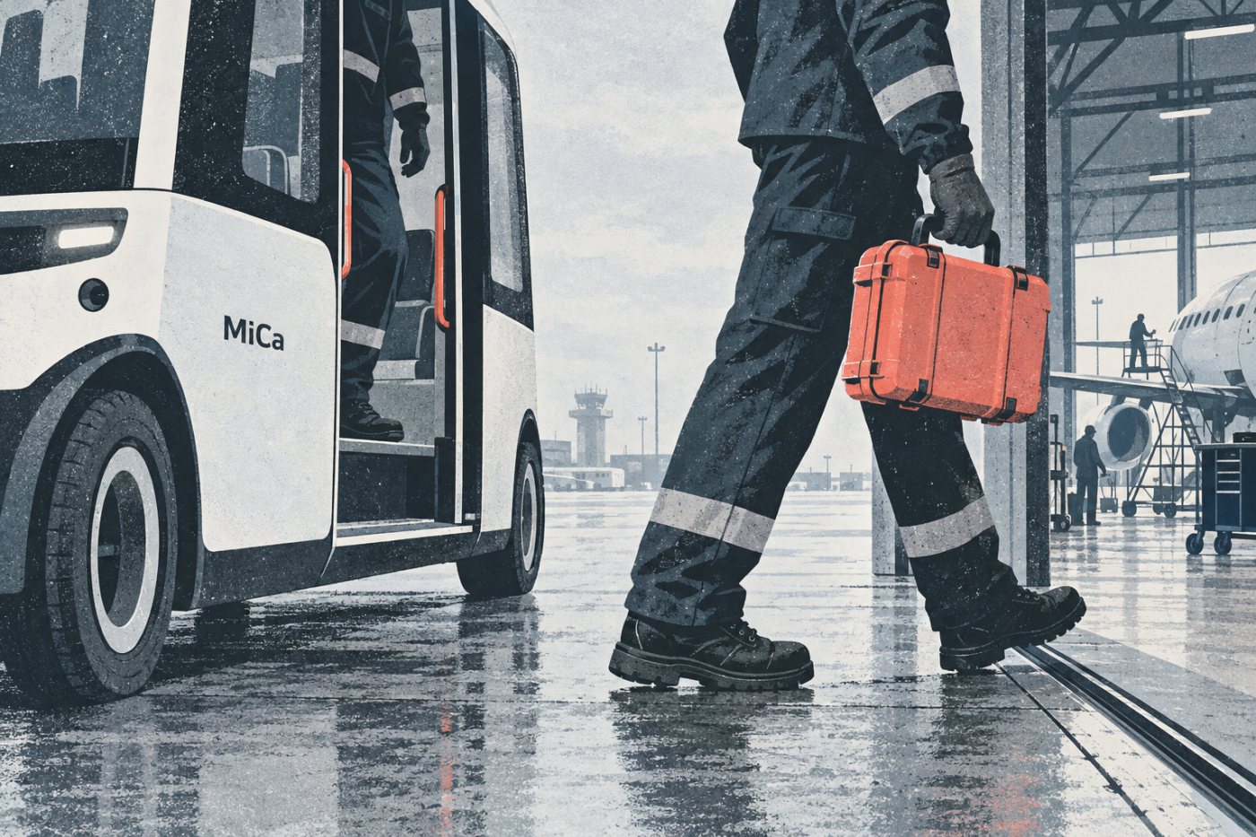 Auve Techi MiCa toob Magnetic MRO angaari juurde hooldustöötajaid ja tööks vajalikku varustust.