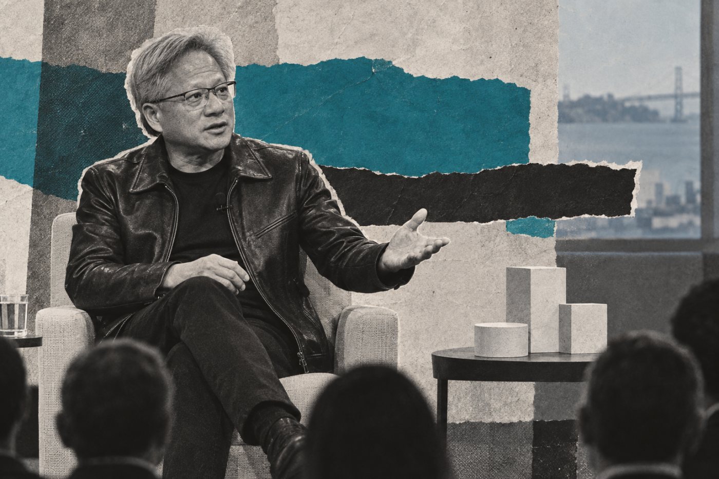 Jensen Huang speaking during his September 10 Goldman Sachs conference appearance in San Francisco.