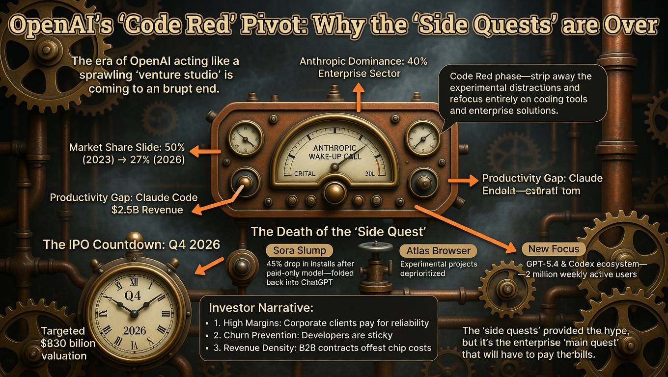 OpenAI’s "Code Red" Pivot: Why the "Side Quests" are Over