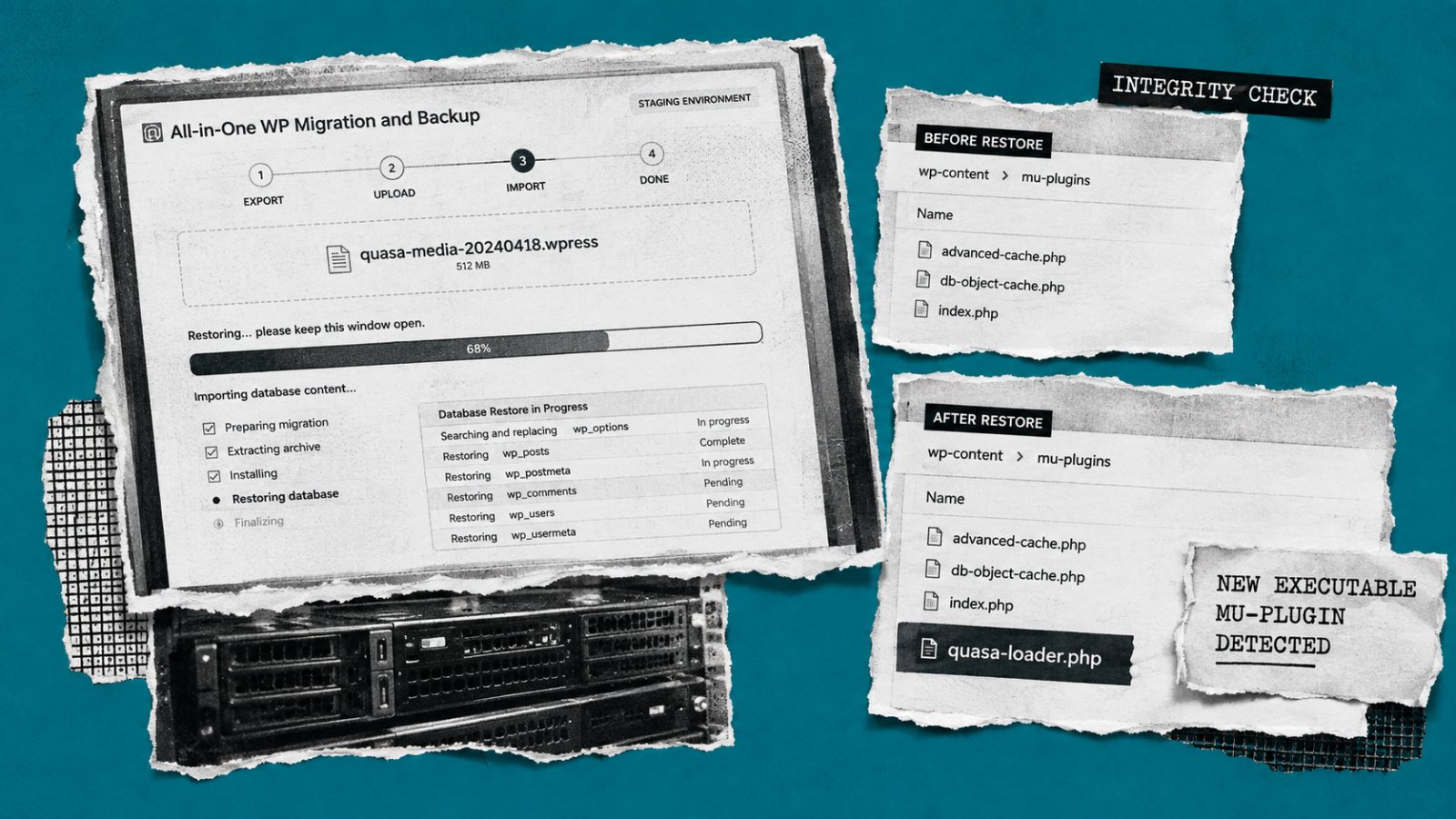 Backup do WordPress vira gatilho de invasão — 3,2 milhões seguem expostos