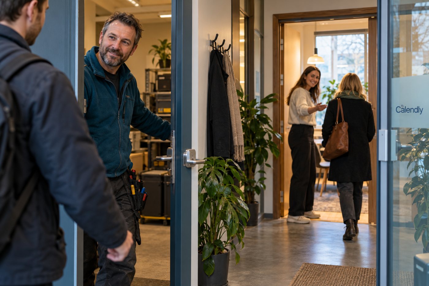 Kundeteam kan bruke Calendly Teams til å sende ulike henvendelser til riktig møtevert.